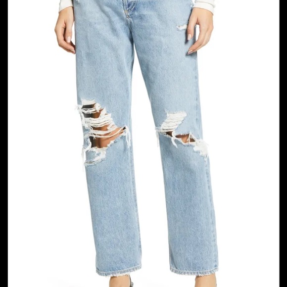 Agolde Denim - Agolde 90s ripped loose fit